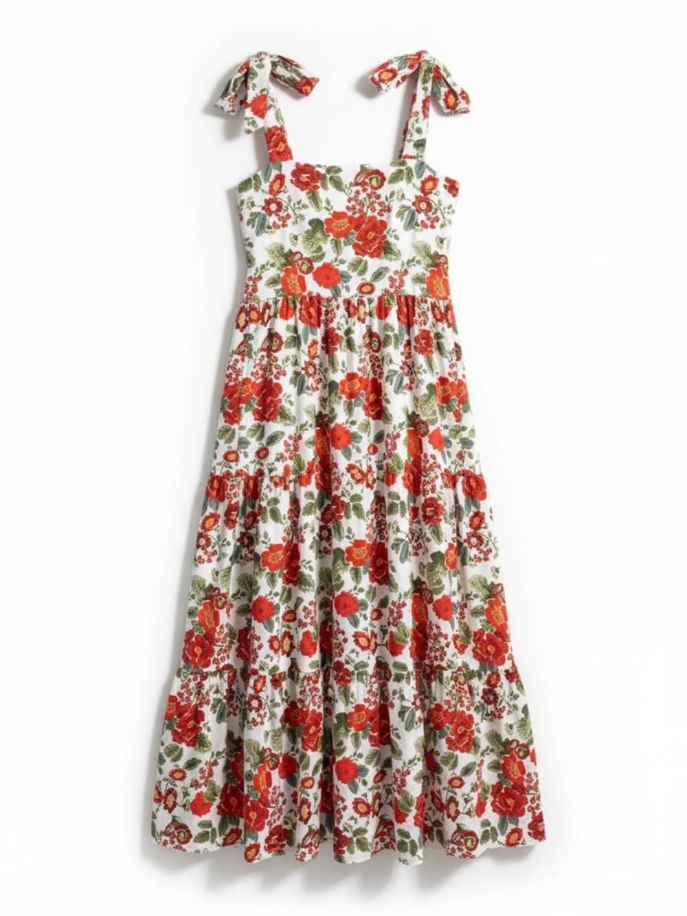 Smith & Quinn Sage Midi Dress Red Floral XS